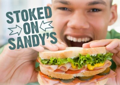 You too can be stoked on Sandy’s.